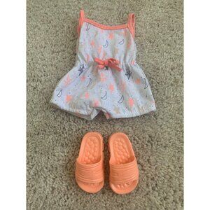 OG Our Generation Dolls‎ Starry Night Pajama Set W Orange Slippers For 18" Dolls
